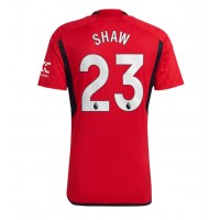 Koszulka piłkarska Manchester United Luke Shaw #23 Strój Domowy 2023-24 tanio Krótki Rękaw